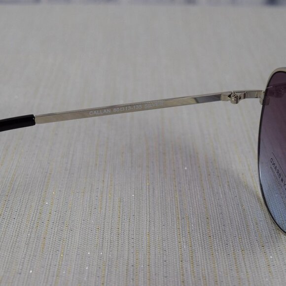NWT Lucky Brand Callan Aviator Sunglasses Silver main image 4
